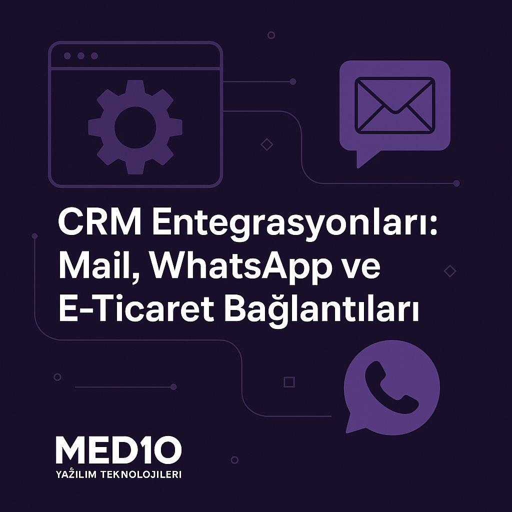 CRM Entegrasyonları: Mail, WhatsApp ve E-Ticaret Bağlantıları
