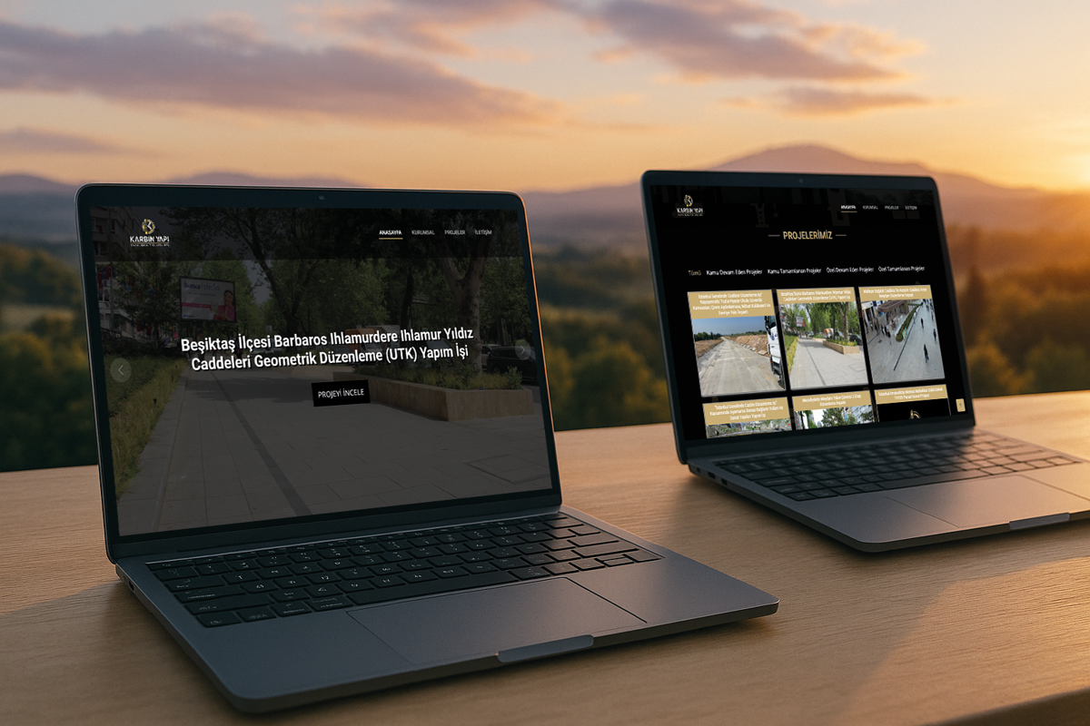 Taahhüt Firmaları İçin Profesyonel Web Sitesi