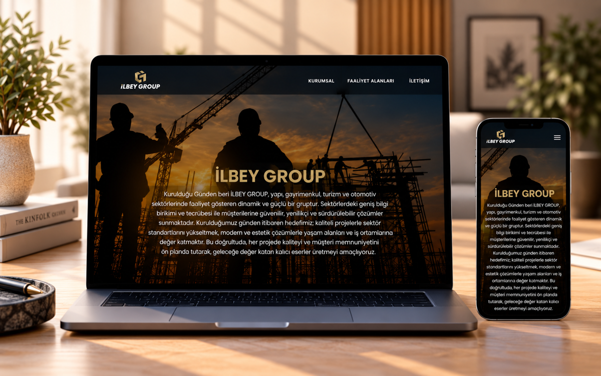 İlbey Group A.Ş. - Kurumsal Web Sitesi
