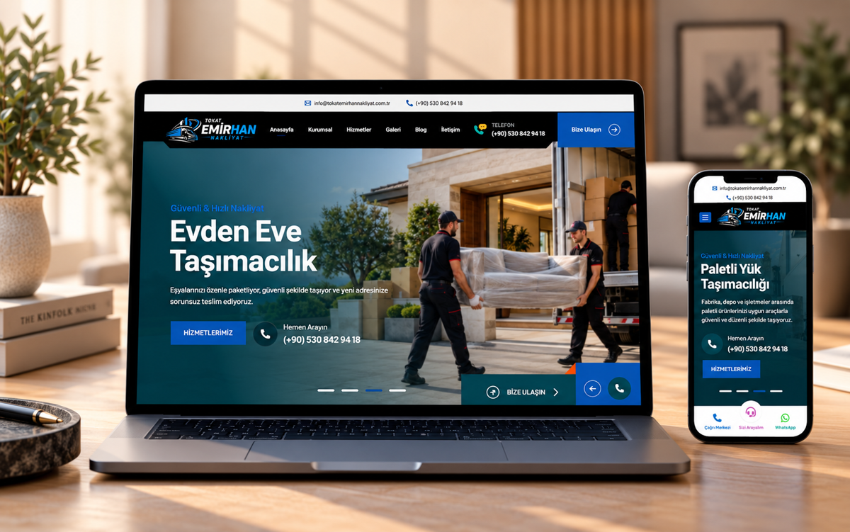 Emirhan Nakliyat - Kurumsal Web Sitesi