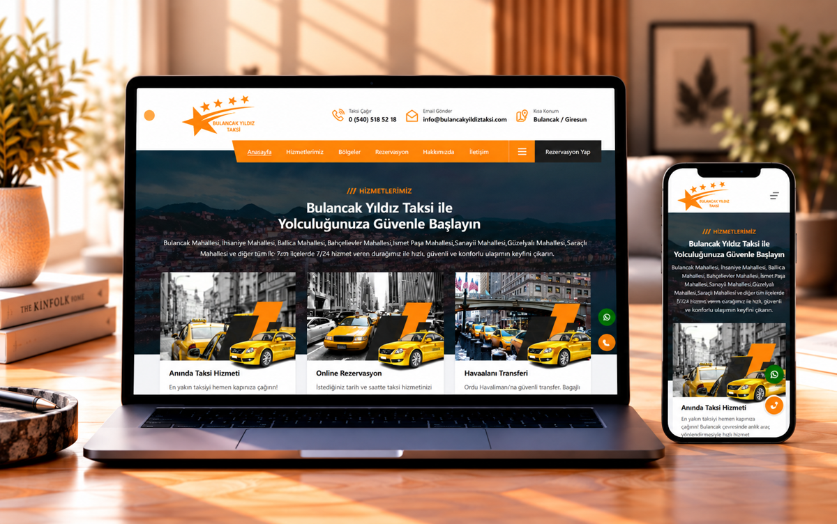 Bulancak Yıldız Taksi - Kurumsal Web Sitesi